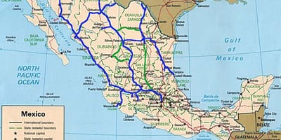 मेक्सिको के नक्शे transports