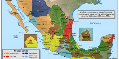 मैक्सिकन कार्टेल के नक्शे