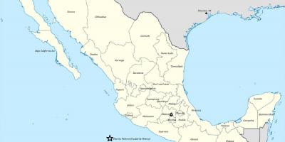 अमेरिका मेक्सिको के मानचित्र